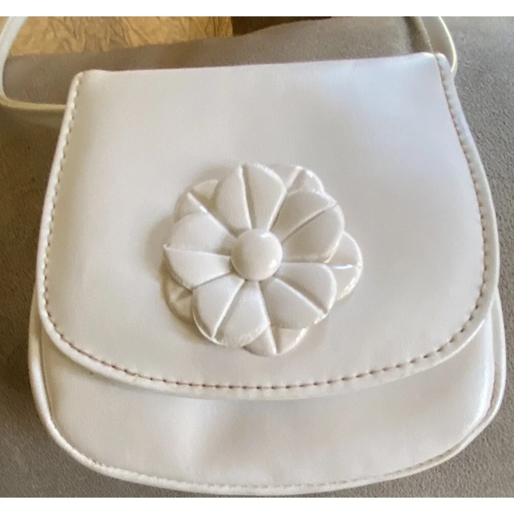 Vtg Elissa Craig International Flower Girl Dress Communion Lace Purse Sz 7 Flaw